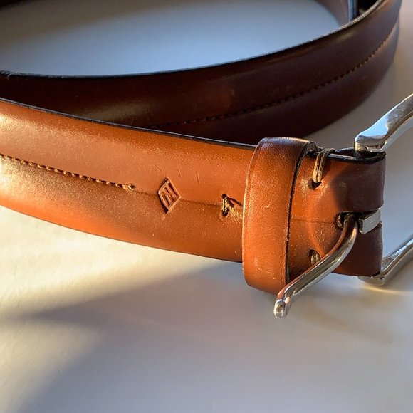 ITALIAN Men's LEATHER BELT Made in Italy Sz 40 - Picture 12 of 13